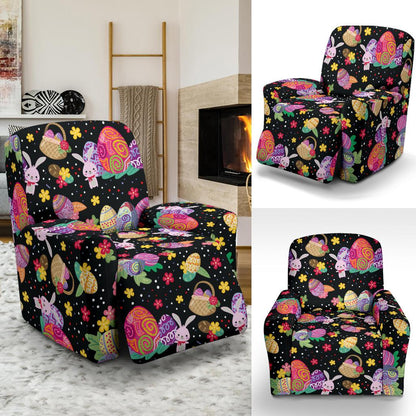 Easter Eggs Pattern Print Design RB06 Recliner Slipcover-JORJUNE.COM