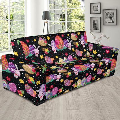 Easter Eggs Pattern Print Design RB06 Sofa Slipcover-JORJUNE.COM