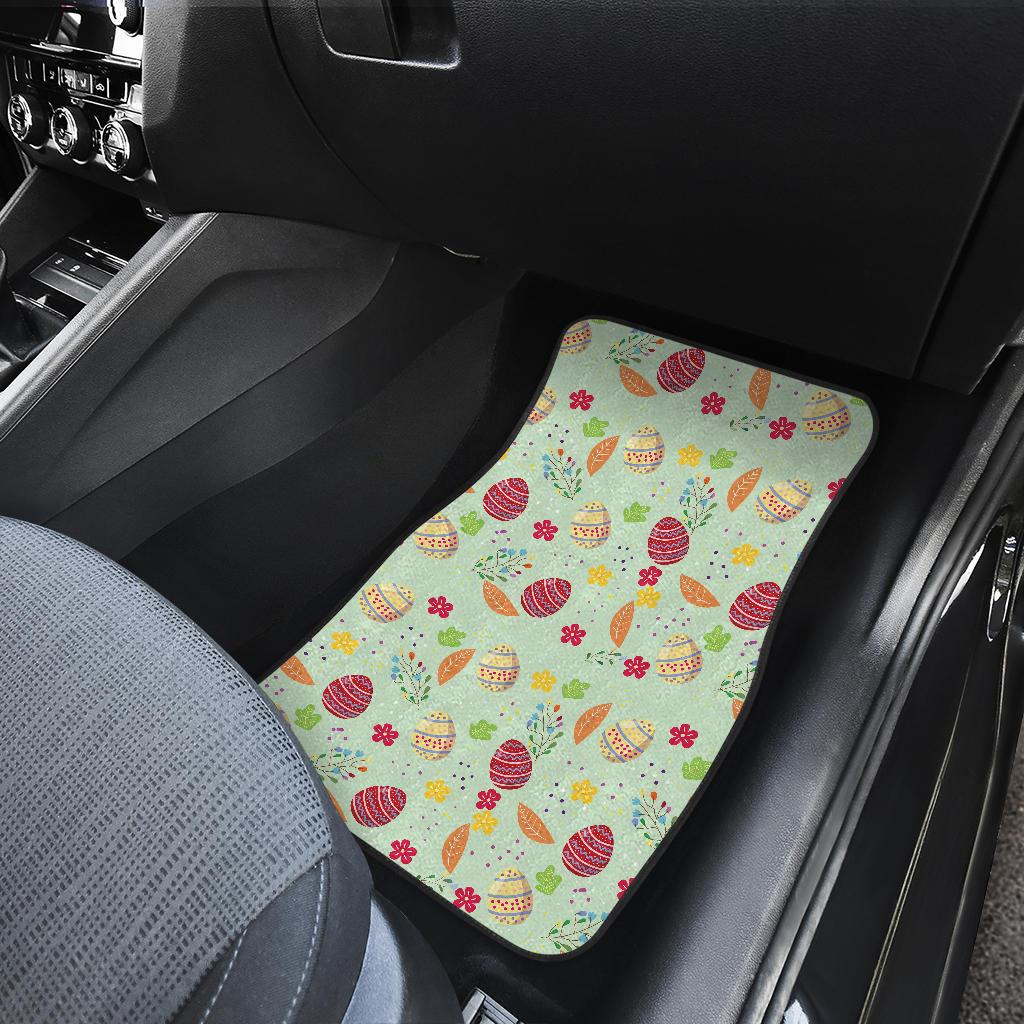 Easter Eggs Pattern Print Design RB07 Car Floor Mats-JorJune