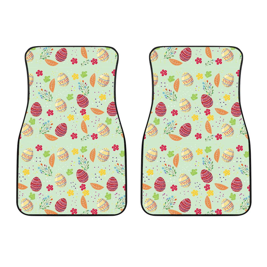 Easter Eggs Pattern Print Design RB07 Car Floor Mats-JorJune