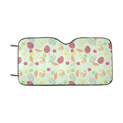 Easter Eggs Pattern Print Design RB07 Car Sun Shade-JorJune