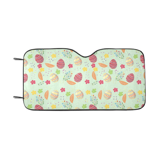 Easter Eggs Pattern Print Design RB07 Car Sun Shade-JorJune