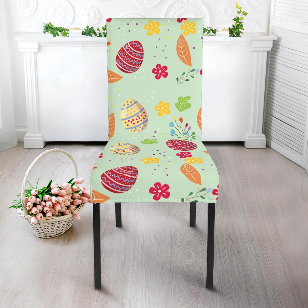 Easter Eggs Pattern Print Design RB07 Dining Chair Slipcover-JORJUNE.COM