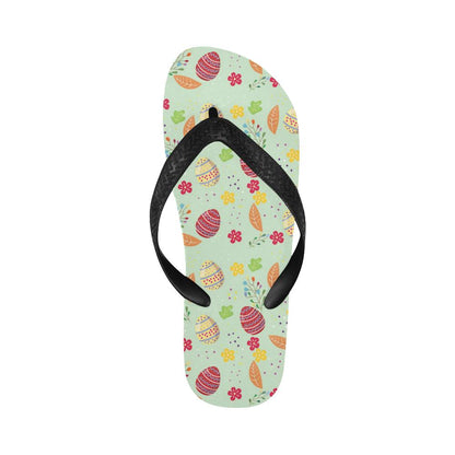 Easter Eggs Pattern Print Design RB07 Flip Flops-JorJune
