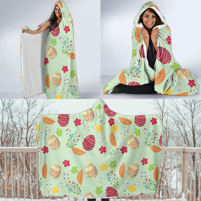 Easter Eggs Pattern Print Design RB07 Hooded Blanket-JORJUNE.COM