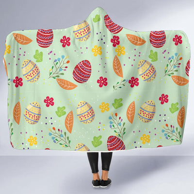 Easter Eggs Pattern Print Design RB07 Hooded Blanket-JORJUNE.COM