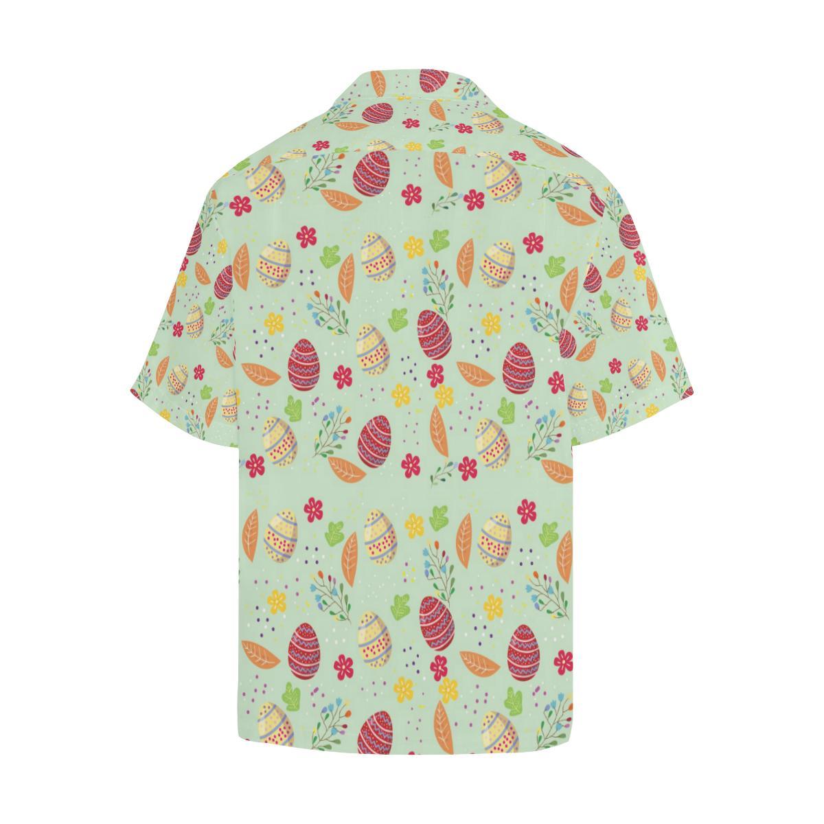 Easter Eggs Pattern Print Design RB07 Men Hawaiian Shirt-JorJune