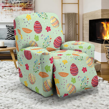Easter Eggs Pattern Print Design RB07 Recliner Slipcover-JORJUNE.COM
