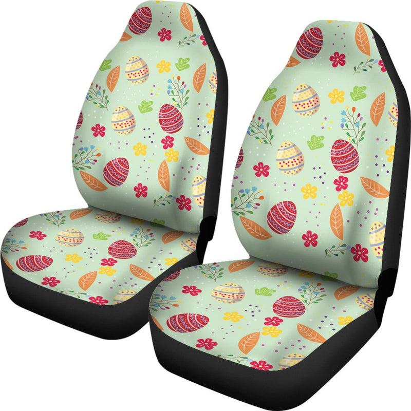 Easter Eggs Pattern Print Design RB07 Universal Fit Car Seat Covers-JorJune