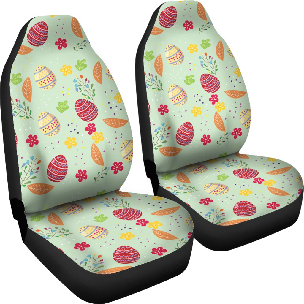 Easter Eggs Pattern Print Design RB07 Universal Fit Car Seat Covers-JorJune