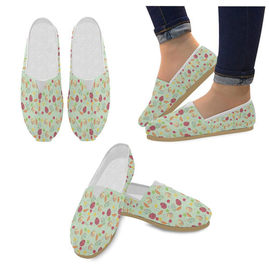 Easter Eggs Pattern Print Design RB07 Women Casual Shoes-JorJune.com