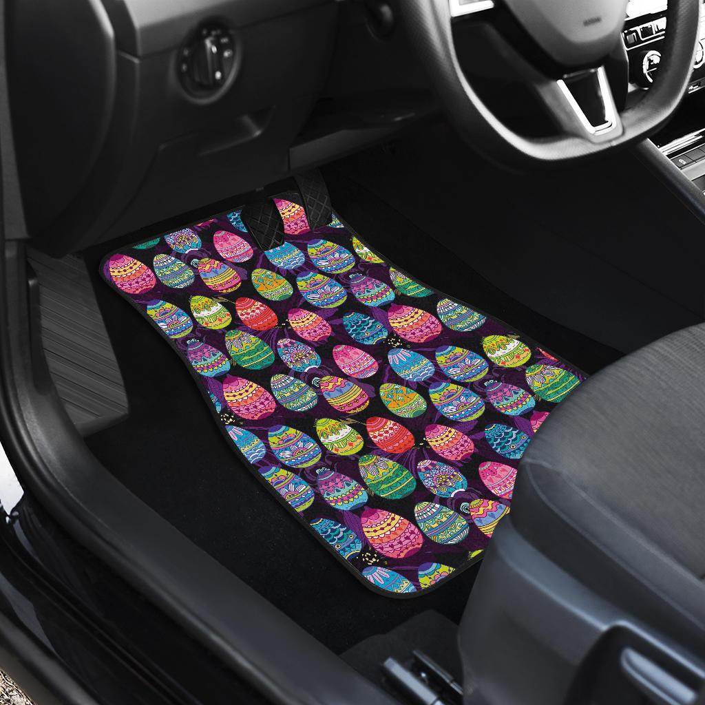 Easter Eggs Pattern Print Design RB08 Car Floor Mats-JorJune