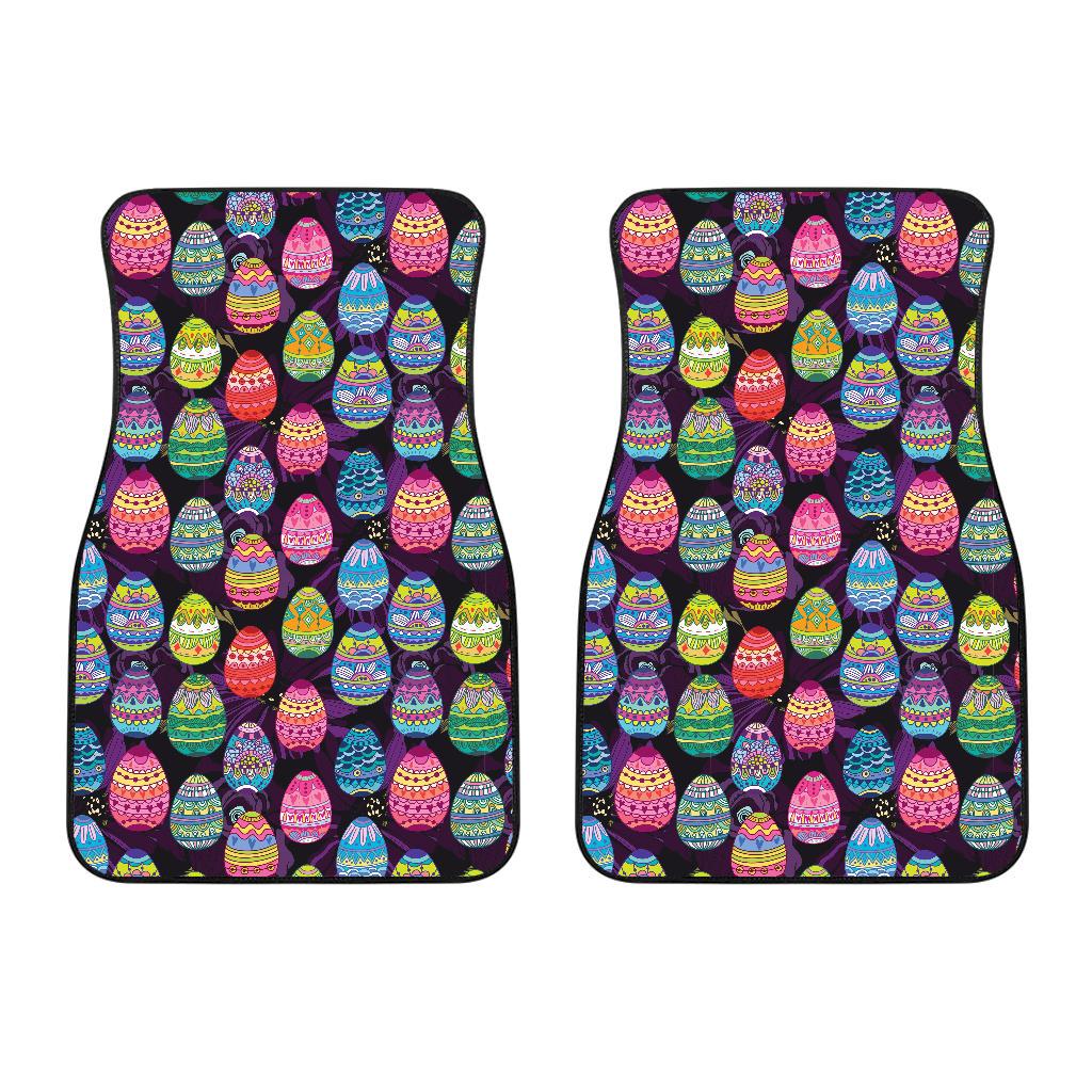 Easter Eggs Pattern Print Design RB08 Car Floor Mats-JorJune