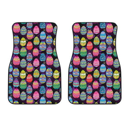 Easter Eggs Pattern Print Design RB08 Car Floor Mats-JorJune