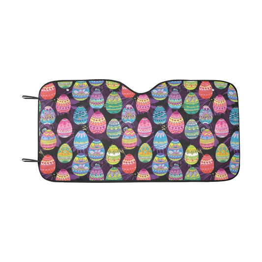 Easter Eggs Pattern Print Design RB08 Car Sun Shade-JorJune