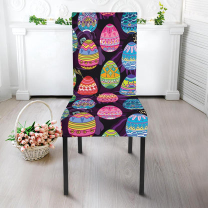 Easter Eggs Pattern Print Design RB08 Dining Chair Slipcover-JORJUNE.COM