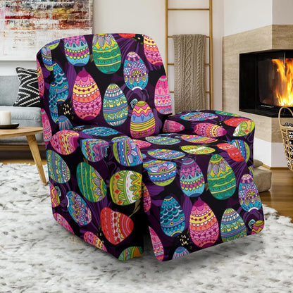 Easter Eggs Pattern Print Design RB08 Recliner Slipcover-JORJUNE.COM