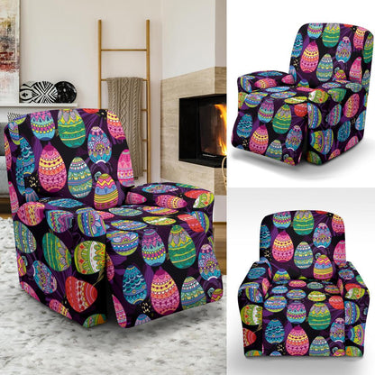 Easter Eggs Pattern Print Design RB08 Recliner Slipcover-JORJUNE.COM