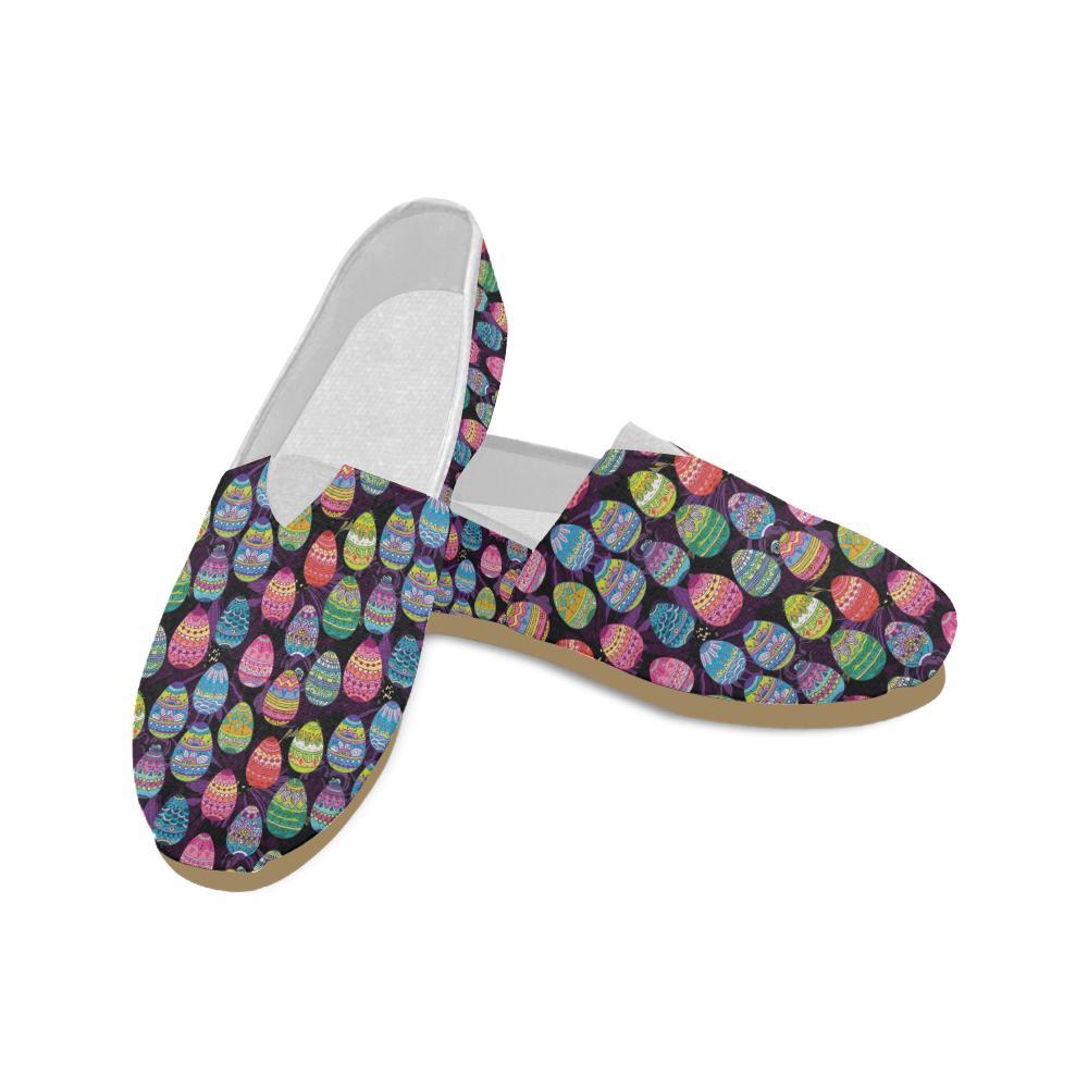 Easter Eggs Pattern Print Design RB08 Women Casual Shoes-JorJune.com