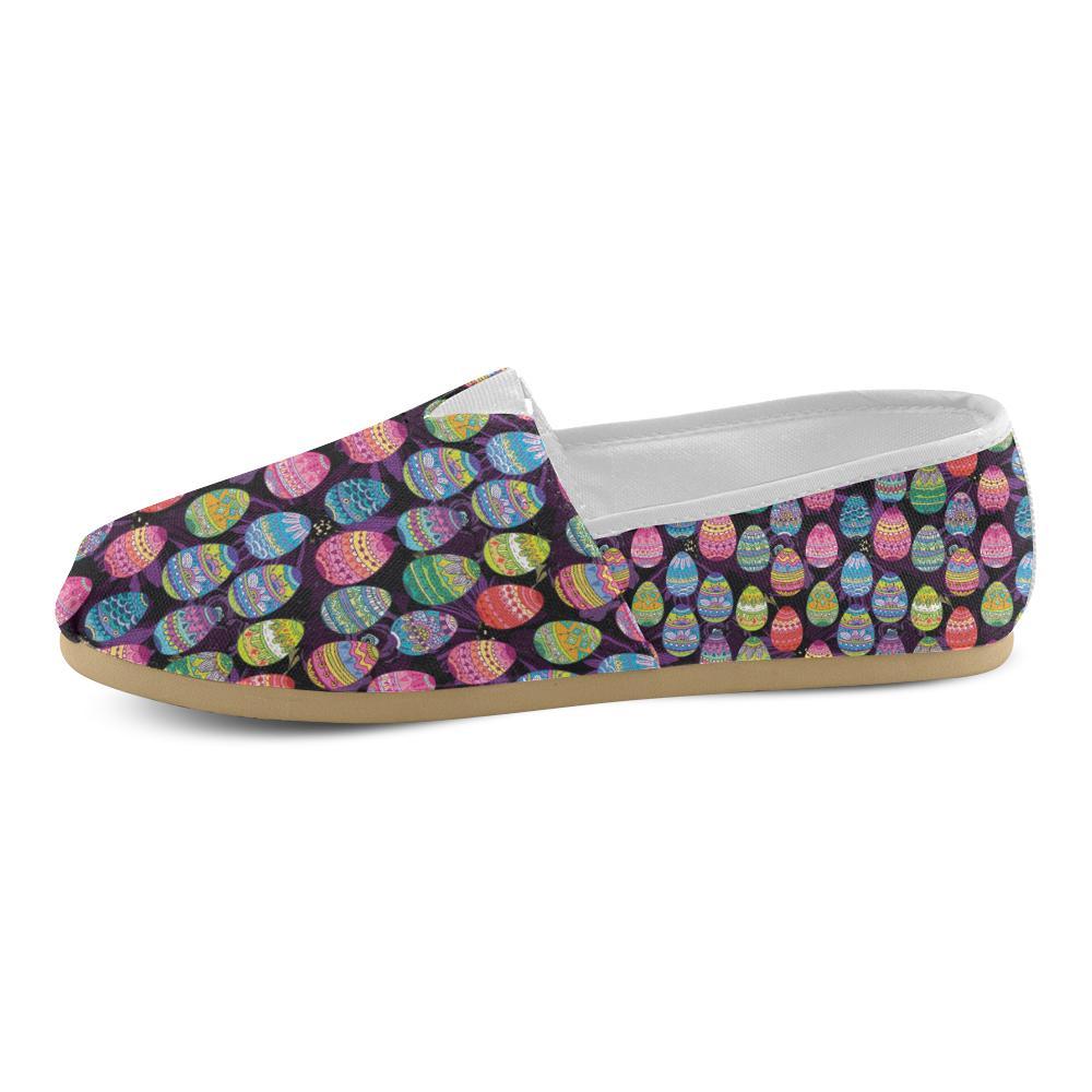 Easter Eggs Pattern Print Design RB08 Women Casual Shoes-JorJune.com