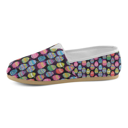 Easter Eggs Pattern Print Design RB08 Women Casual Shoes-JorJune.com