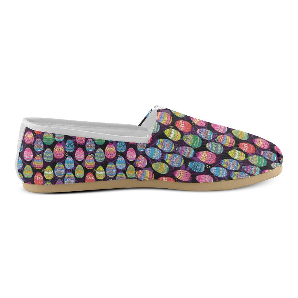 Easter Eggs Pattern Print Design RB08 Women Casual Shoes-JorJune.com