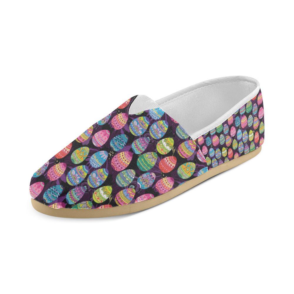 Easter Eggs Pattern Print Design RB08 Women Casual Shoes-JorJune.com