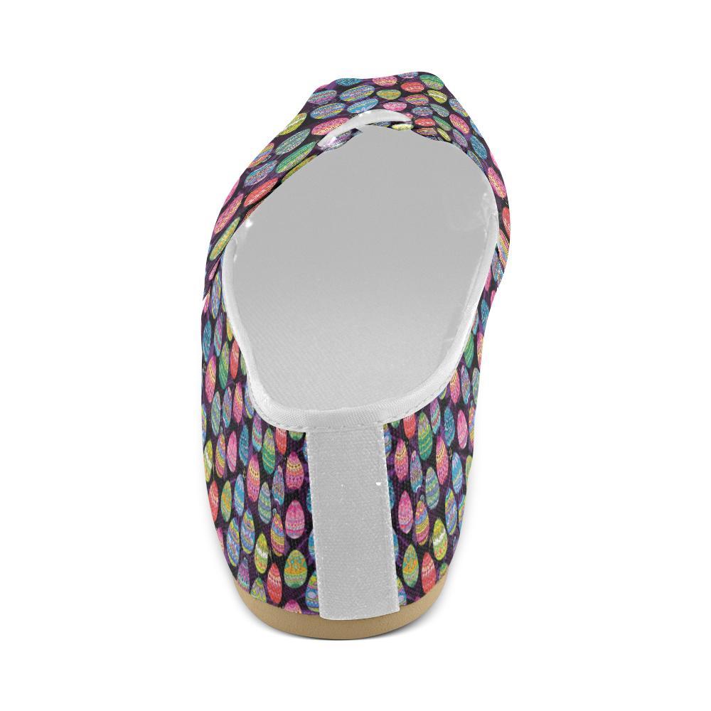 Easter Eggs Pattern Print Design RB08 Women Casual Shoes-JorJune.com