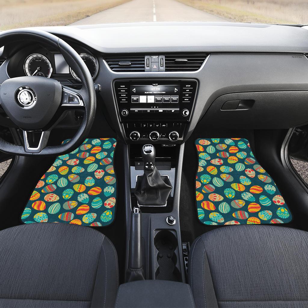Easter Eggs Pattern Print Design RB09 Car Floor Mats-JorJune
