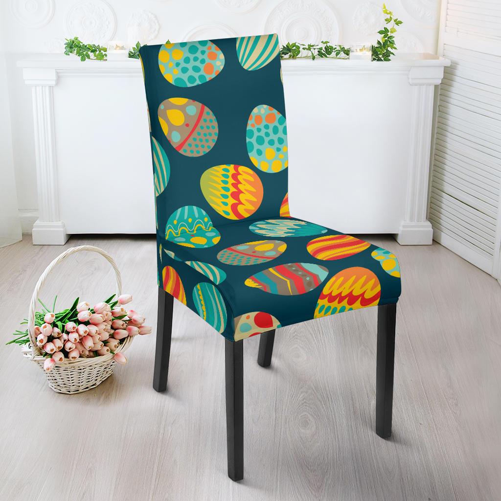 Easter Eggs Pattern Print Design RB09 Dining Chair Slipcover-JORJUNE.COM