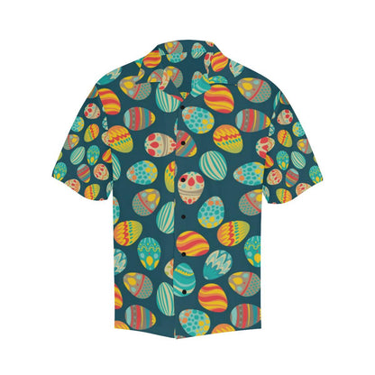 Easter Eggs Pattern Print Design RB09 Men Hawaiian Shirt-JorJune