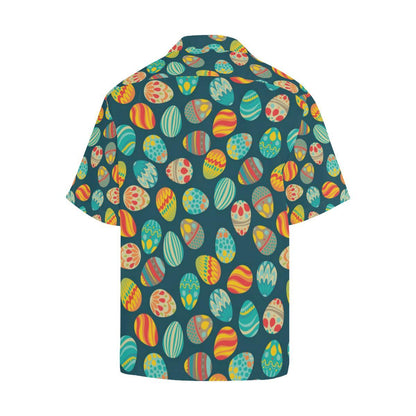 Easter Eggs Pattern Print Design RB09 Men Hawaiian Shirt-JorJune