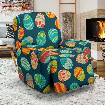 Easter Eggs Pattern Print Design RB09 Recliner Slipcover-JORJUNE.COM