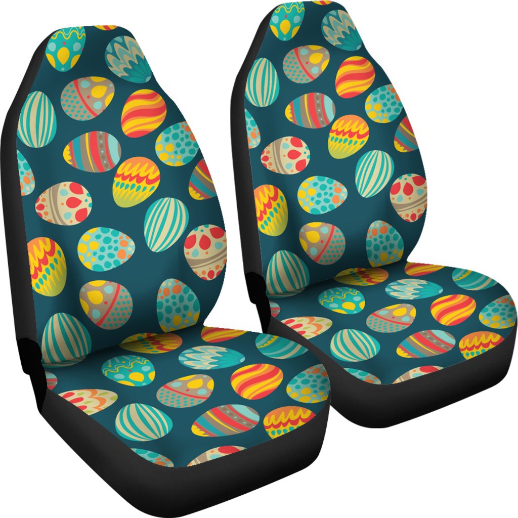 Easter Eggs Pattern Print Design RB09 Universal Fit Car Seat Covers-JorJune
