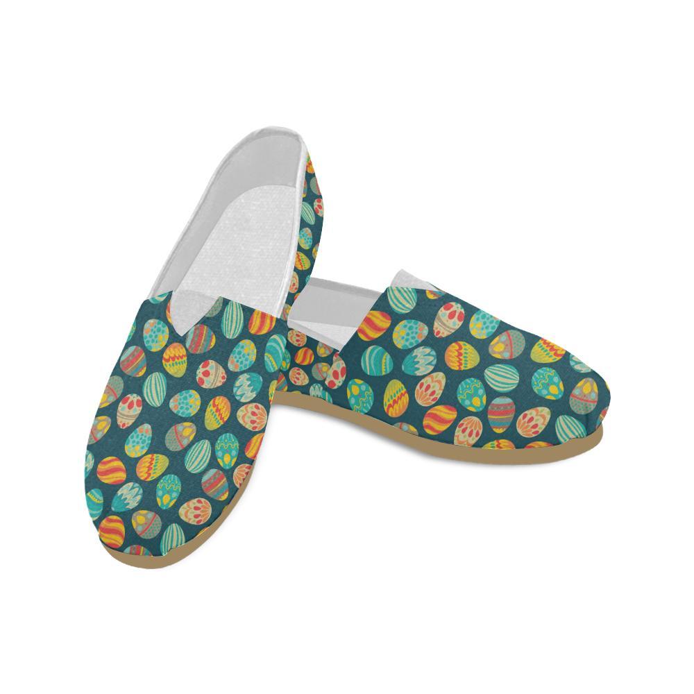 Easter Eggs Pattern Print Design RB09 Women Casual Shoes-JorJune.com