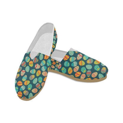 Easter Eggs Pattern Print Design RB09 Women Casual Shoes-JorJune.com