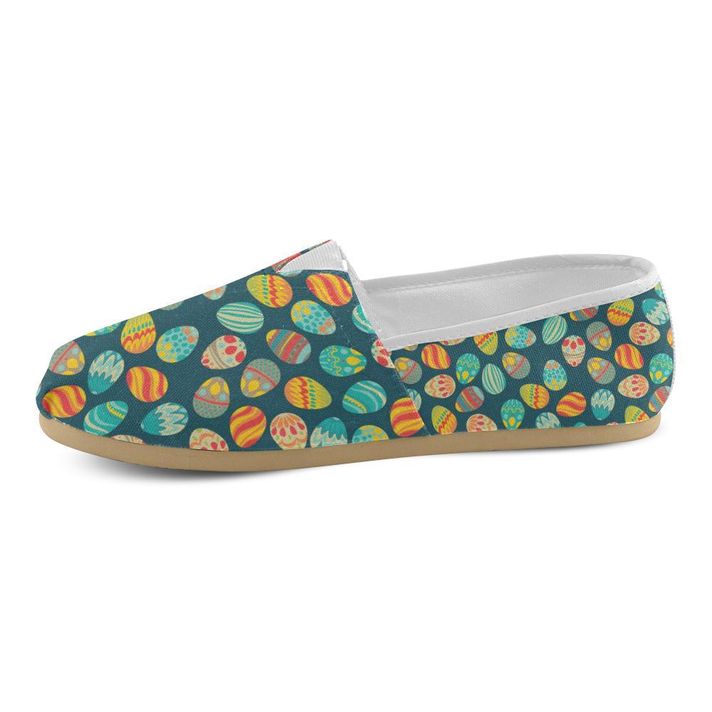 Easter Eggs Pattern Print Design RB09 Women Casual Shoes-JorJune.com