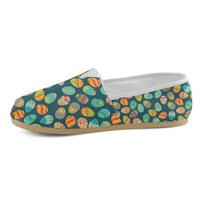 Easter Eggs Pattern Print Design RB09 Women Casual Shoes-JorJune.com