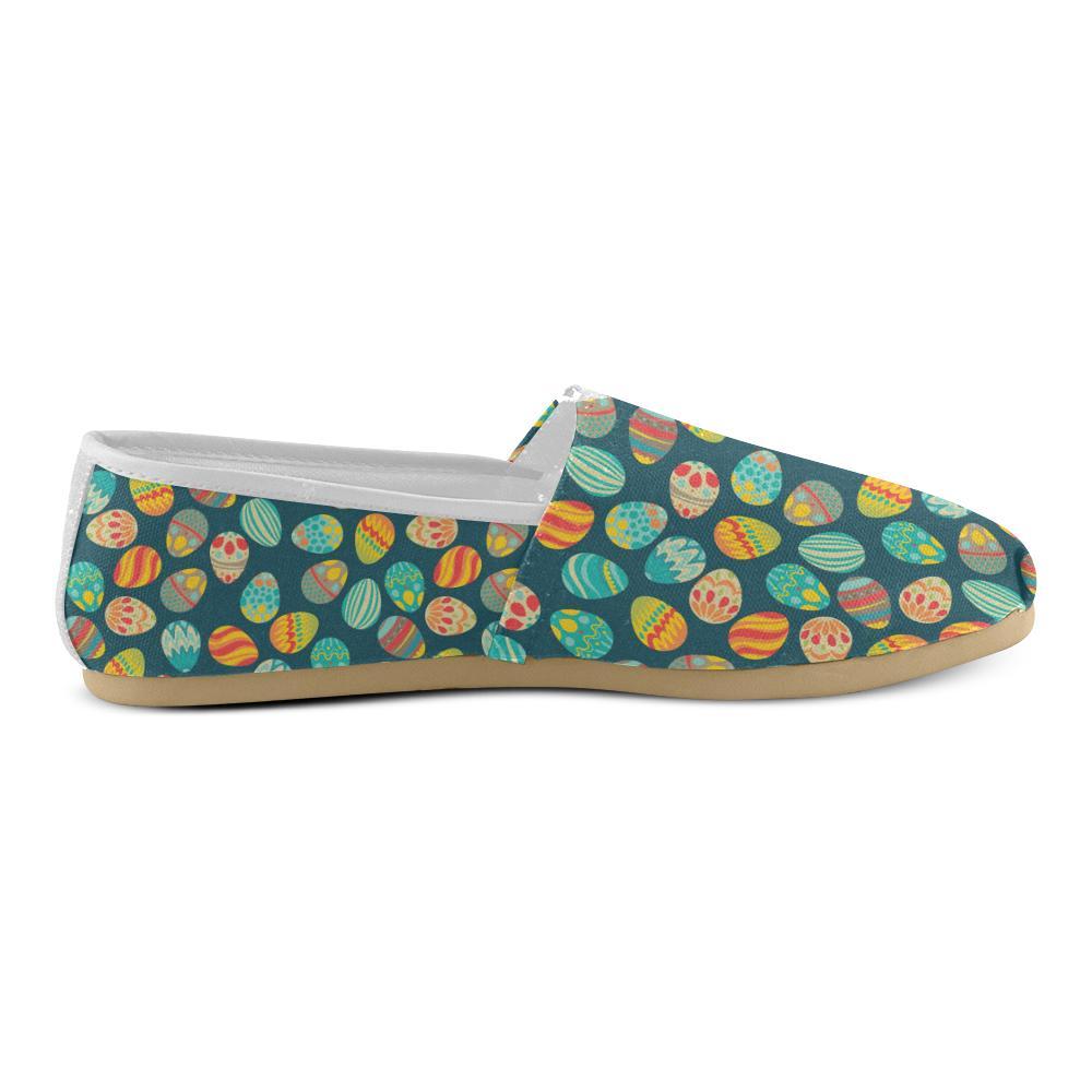 Easter Eggs Pattern Print Design RB09 Women Casual Shoes-JorJune.com