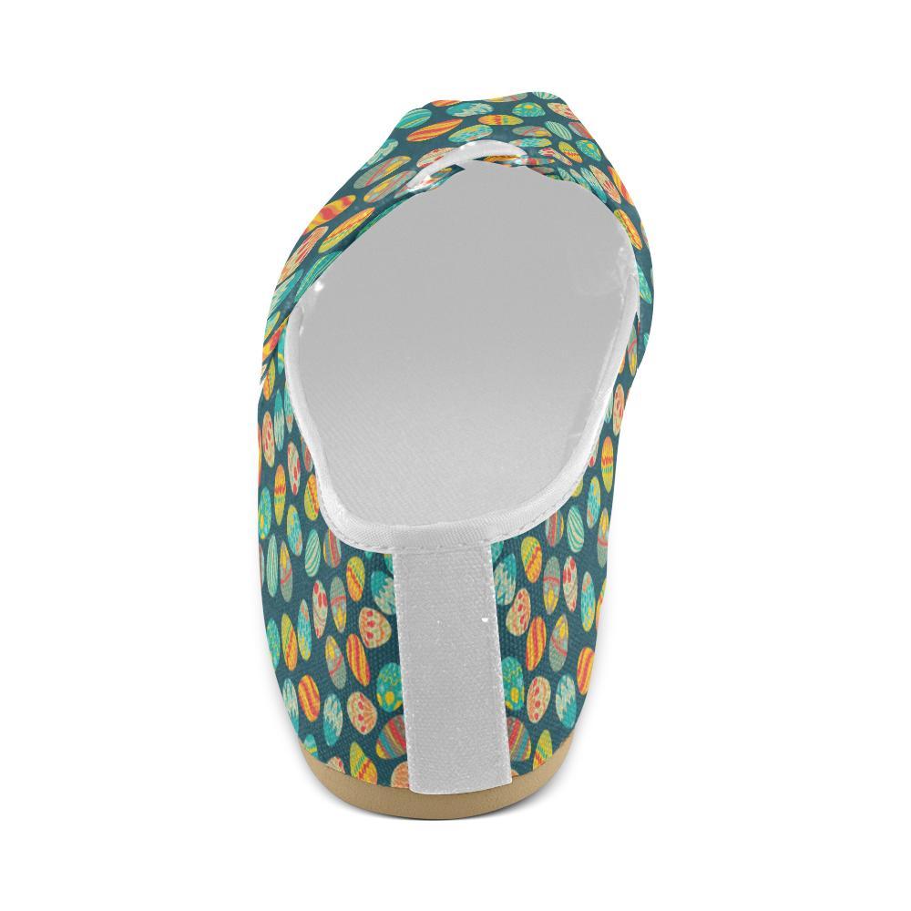Easter Eggs Pattern Print Design RB09 Women Casual Shoes-JorJune.com