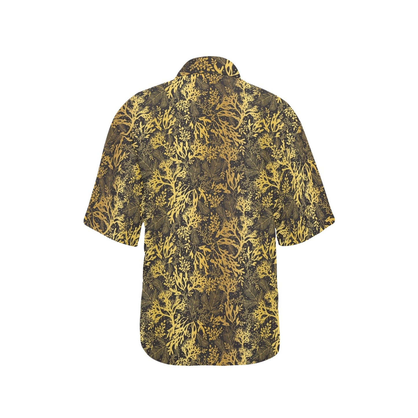 Seaweed Print Design LKS303 Women's Hawaiian Shirt