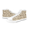 Horseshoe Print Design LKS302 High Top Women's White Shoes