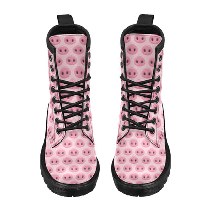 Pig Print Design LKS401 Women's Boots