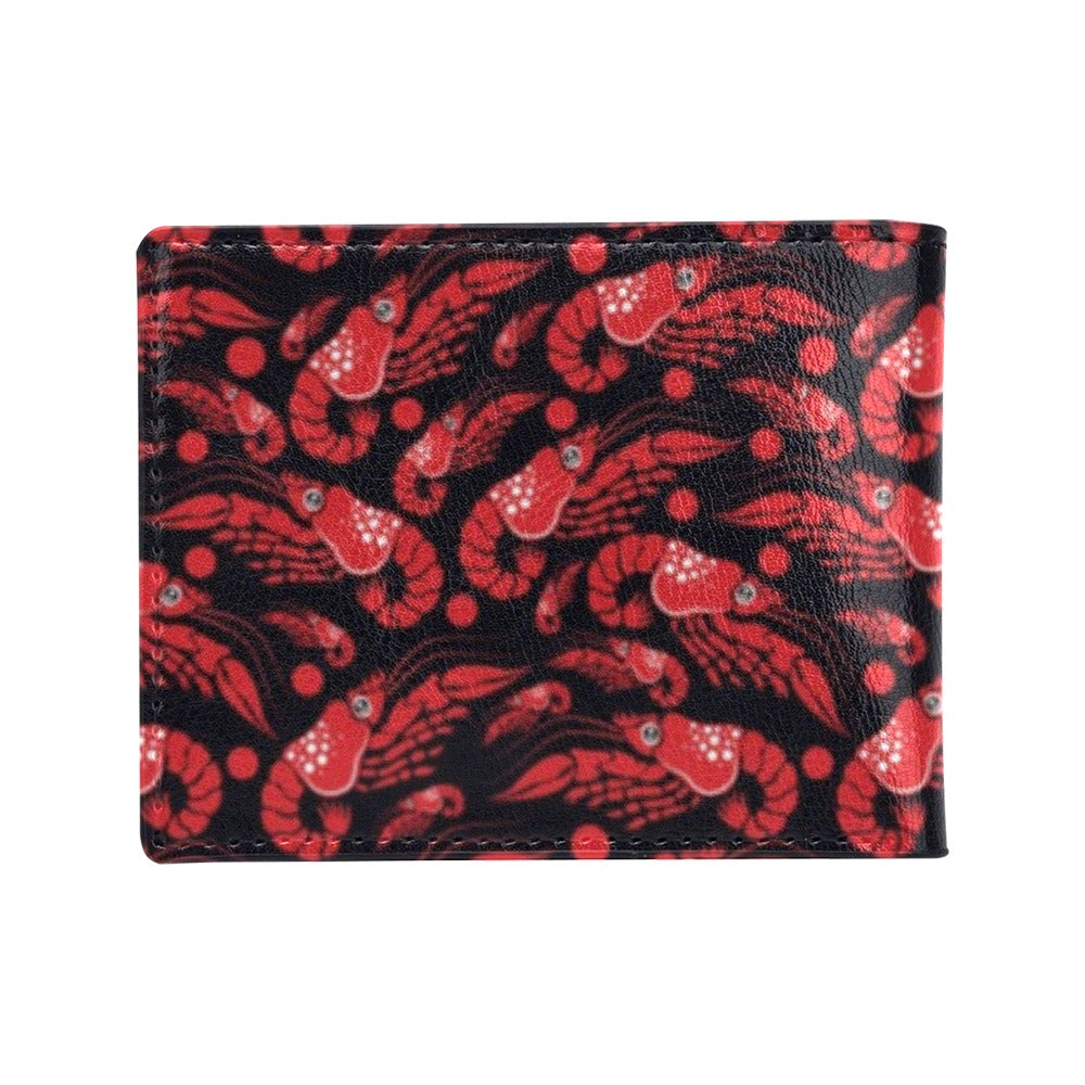 Shrimp Print Design LKS303 Men's ID Card Wallet