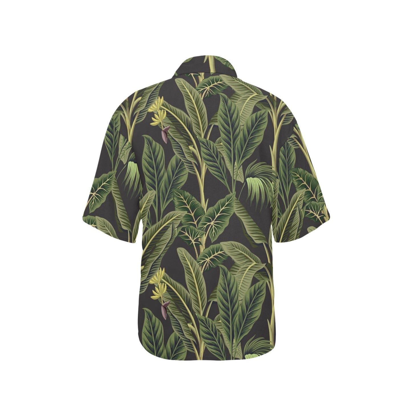 Banana Leaf Pattern Print Design BL04 Women's Hawaiian Shirt