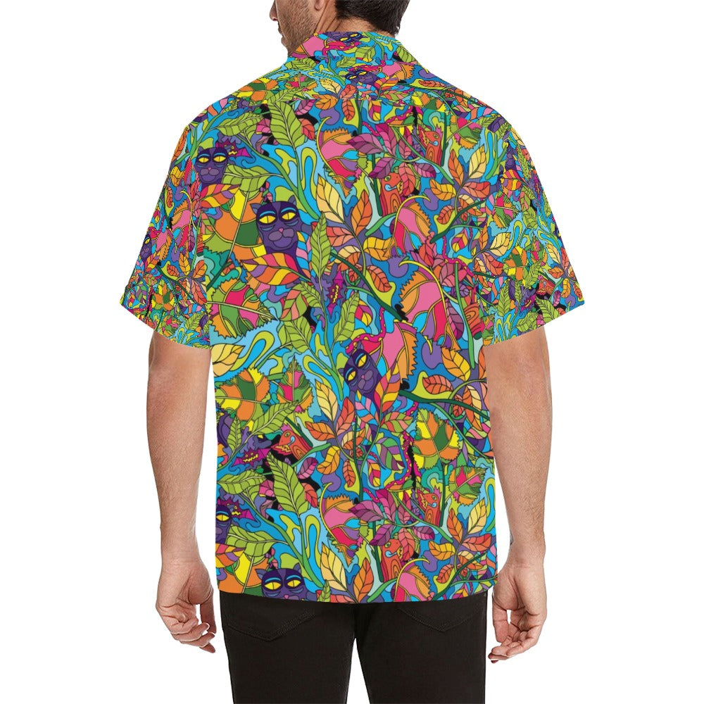 Trippy Print Design LKS301 Men's Hawaiian Shirt
