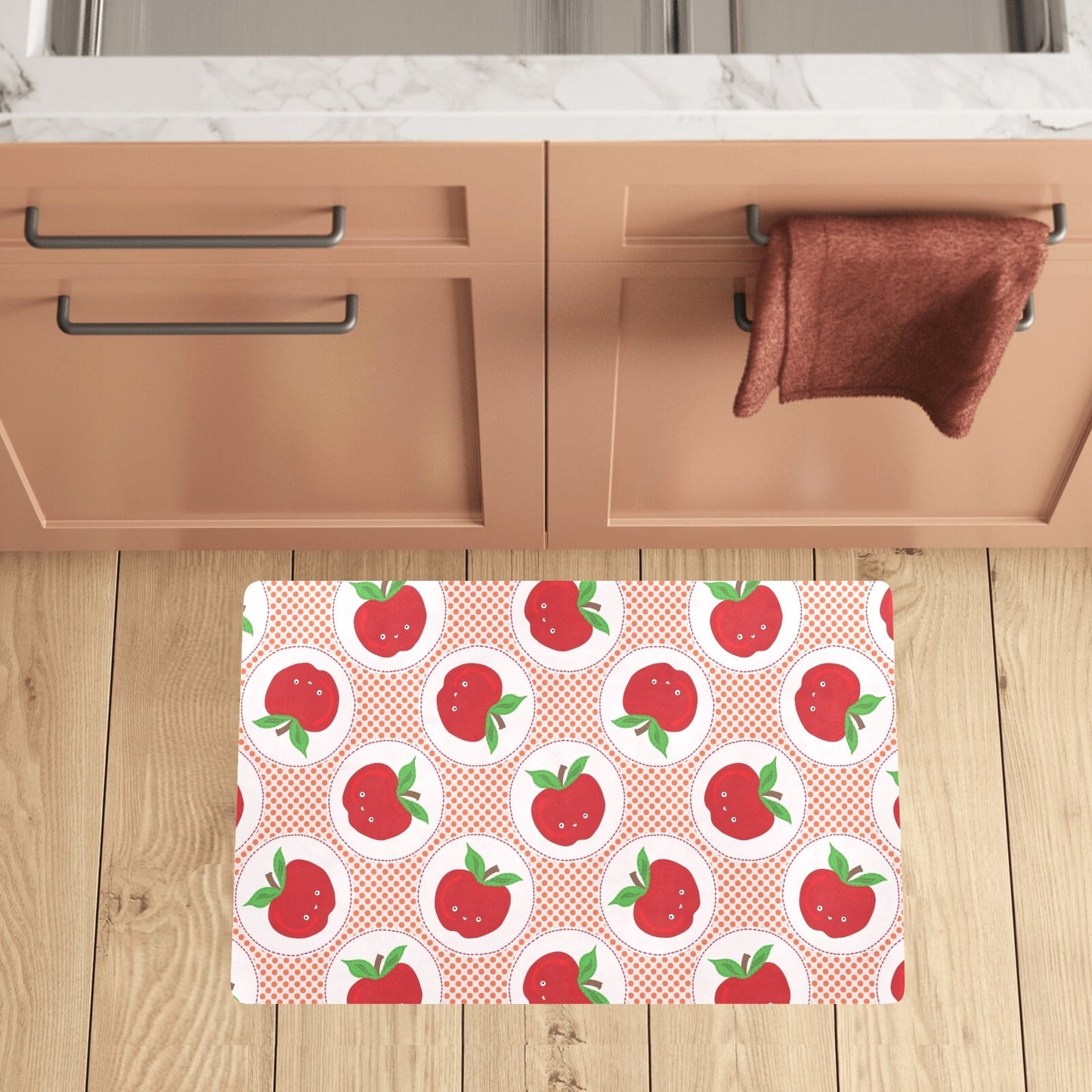 Apple Pattern Print Design AP08 Kitchen Mat