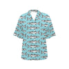 Barracuda Pattern Print Design 03 Women's Hawaiian Shirt