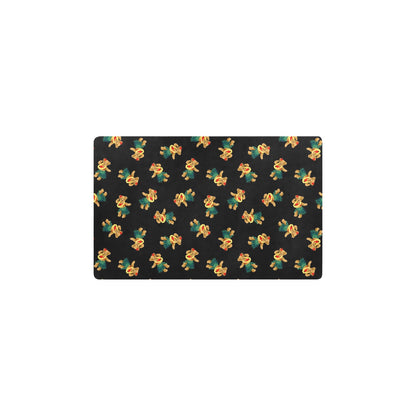Hula Bear Pattern Print Design 06 Kitchen Mat