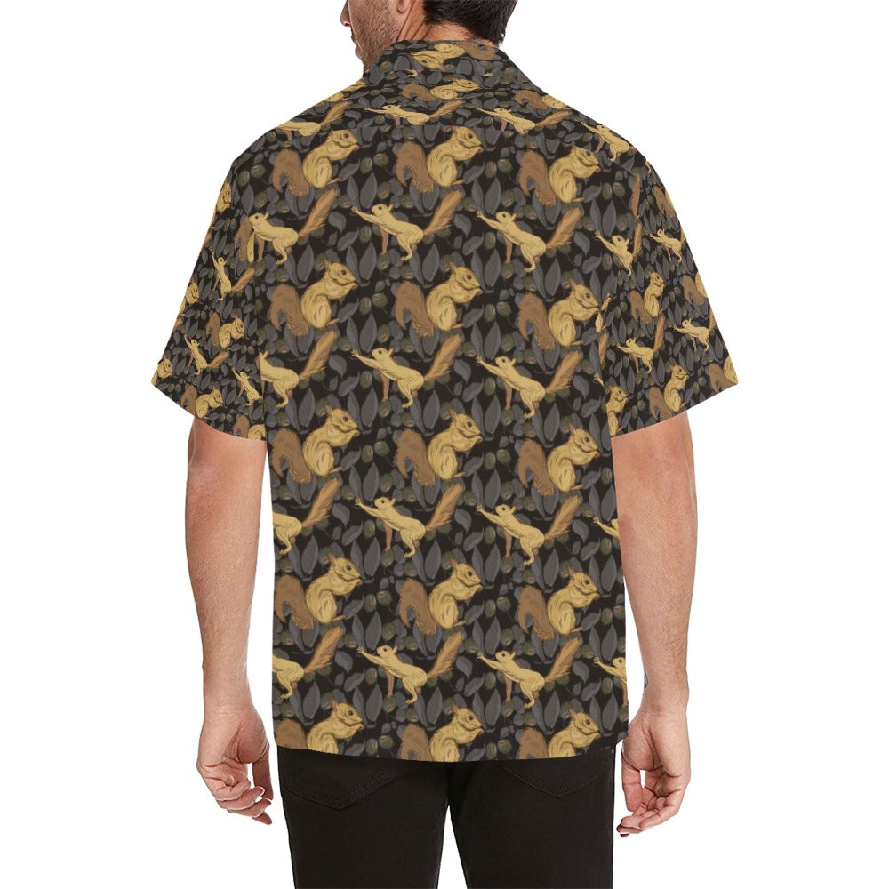 Squirrel Print Design LKS309 Men's Hawaiian Shirt